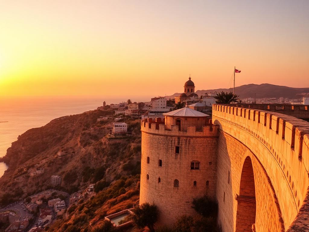 Dalt Vila Ramparts at Sunset