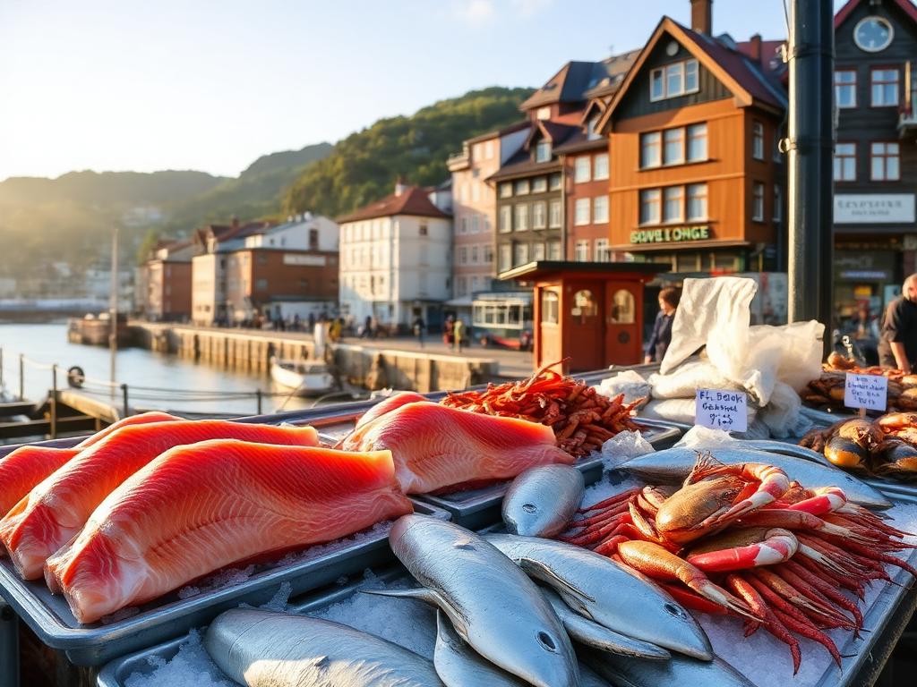 Mount Fløyen Funicular & Fish Market